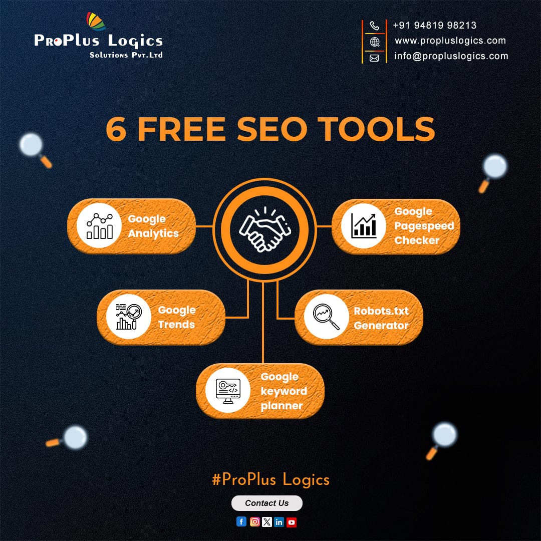 propluslogics's tweet photo. 🚀 6 Free SEO Tools to Boost Your Website
🔹 Google Analytics
🔹 Google Pagespeed Checker
🔹 Google Trends
🔹 Robots.txt Generator
🔹 Google Keyword Planner
Optimize &amp; rank higher
📷Contact us now
📞+91 94819 98213
🌐https://t.co/VQOFNjM3Nh
📷info@propluslogics.com
#ProPlusLogic https://t.co/5l6vrCgf0r