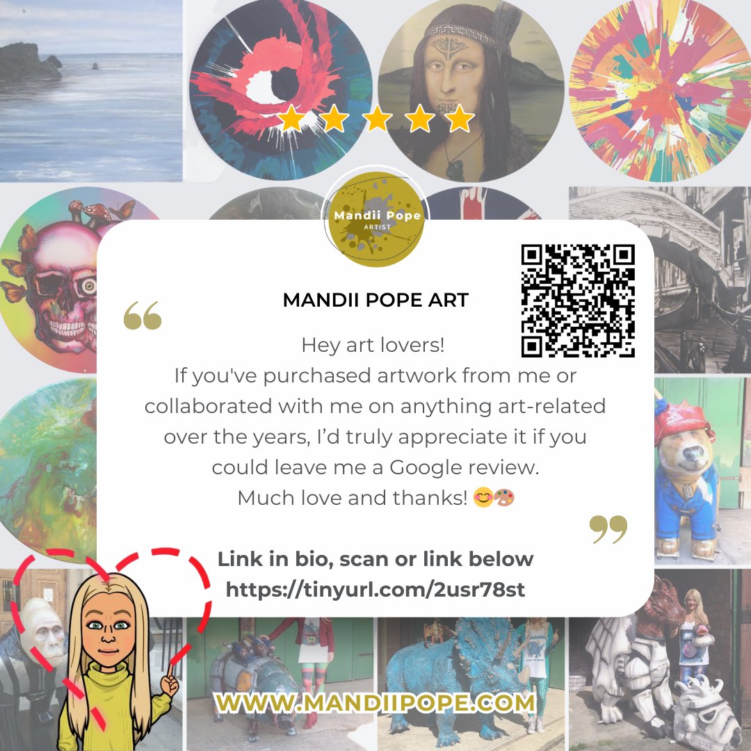 🎨✨Google Review ✨🎨

Hey art lovers! 
If you’ve ever bought my artwork or worked with me on anything creative, I’d love to hear from you! 💛 Your support means the world, and a Google review would be amazing.
Thank you so much! 🙌💖
g.page/r/CbpEI_x1uDqS…

#SupportArtists