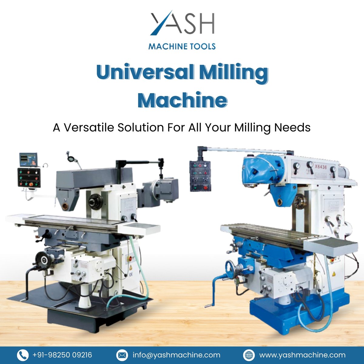 yashmachinetool's tweet image. Achieve precision milling with Yash's Universal Milling Machine—compact, accurate, and versatile for various machining tasks!
visit - yashmachine.com/product/tool-r…
#yashmachine #UniversalMillingMachine #universalmilling #millingmachine #SupportCutting
#supportgears #supportreamers
