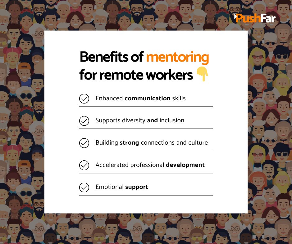 Mentoring isn’t just for in-office teams. It’s a game-changer for remote employees, fostering growth, engagement and collaboration 🌍✨

Discover how mentoring can benefit your remote team in our latest article: pushfar.com/article/the-po… 🚀
