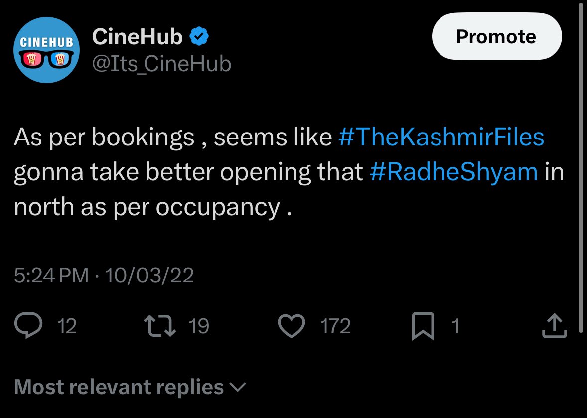 Its_CineHub's tweet image. Meanwhile my TWEETS on #TheKashmirFiles 😃✅

Sir @vivekagnihotri , if you think my account is sponsored by 'you know who,' I would not have appreciated Kashmir Files in the first place!!  Also, if you believe my tweets are paid, then perhaps you OWE me something for the support