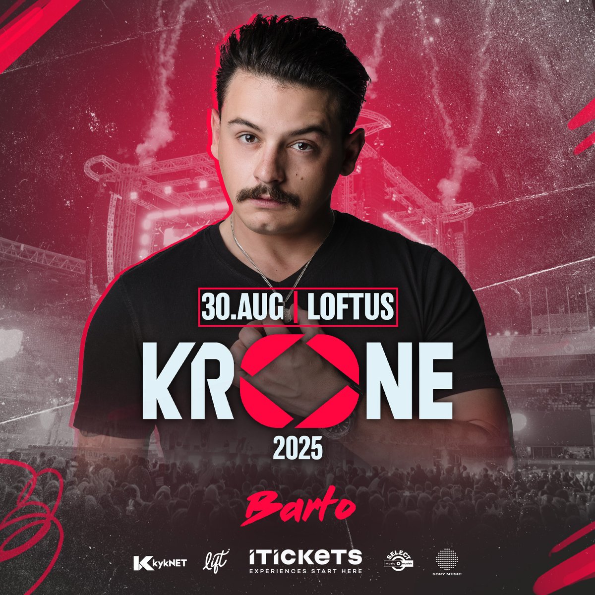 Krone 2024 vind plaas op 30 Augustus, Loftus Stadion en #Barto gaan groot geraas maak! Kry nou jou kaartjies hier: linktr.ee/kronefans