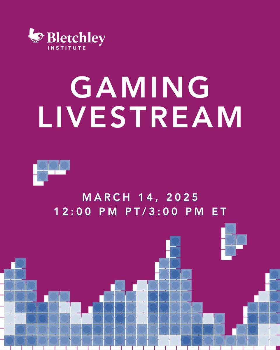 Join us today on March 14, 2025 for a fantastic gaming livestream on the Bletchley Twitch channel! Visit bit.ly/4ba54JH to join and we'll see you there!