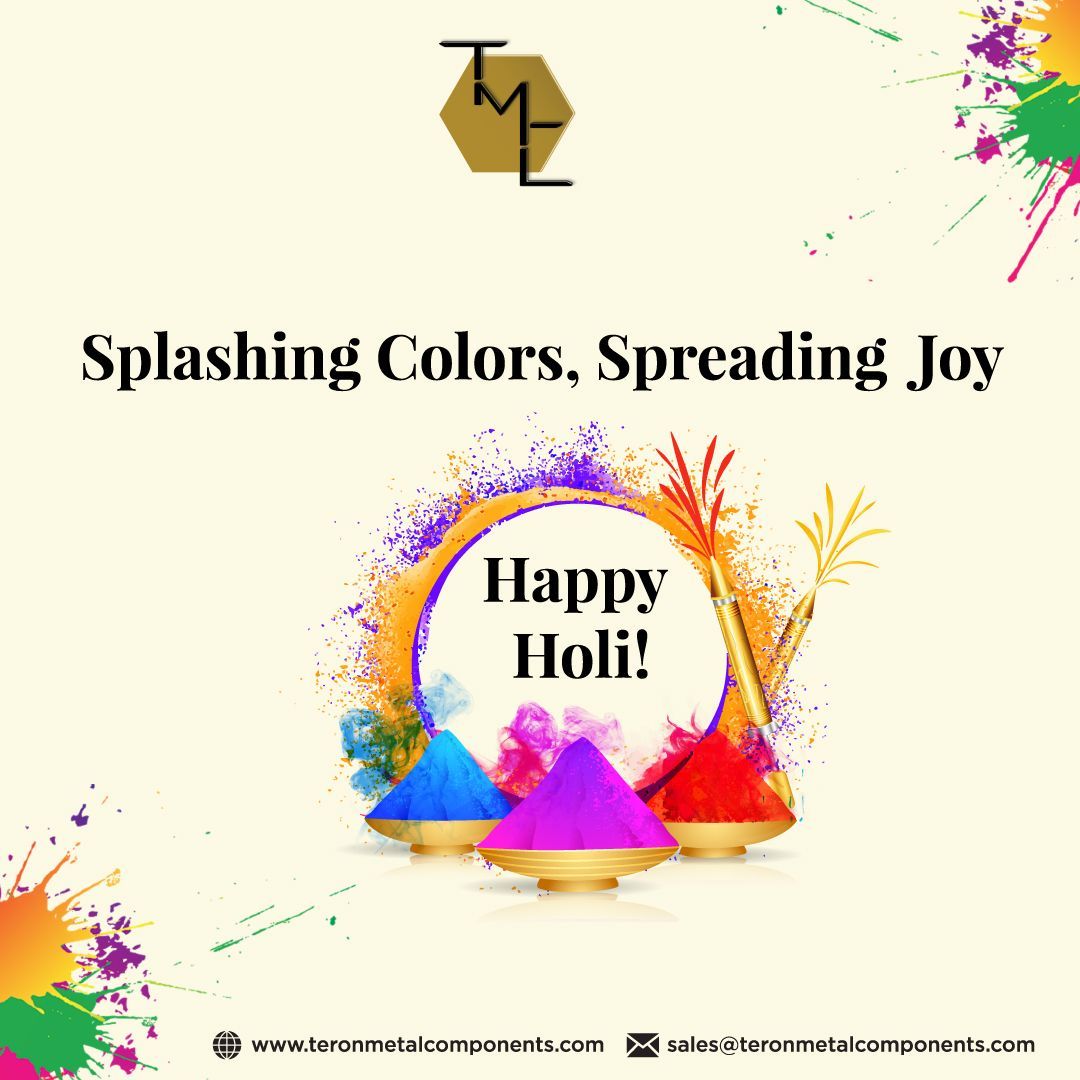 TeronMetal's tweet image. &quot;As we celebrate the festival of colours, let&apos;s paint your projects with precision and excellence! 🌈⚡ Here&apos;s to a bright and successful future. 💪Happy Holi from your trusted partners at Teron Metal Components!&quot;
#Holi2025 #InnovationInColour #SpringOfSuccess