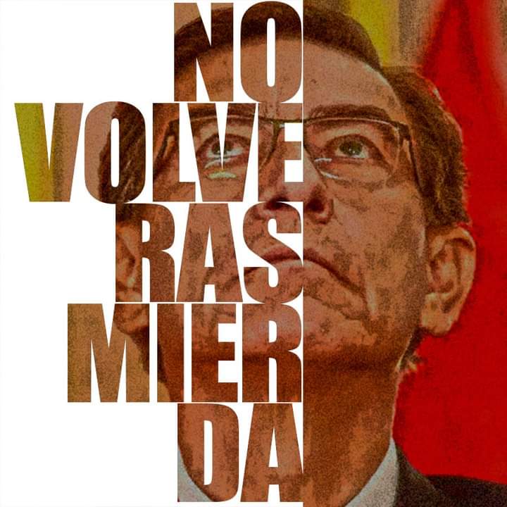 Hoy más que nunca
Que se escuche en todo el país 
Que unos cuantos trolls, medios y periodistas vendidos no te confundan
El Perú entero repudia a este delincuente
Ya debe estar preso