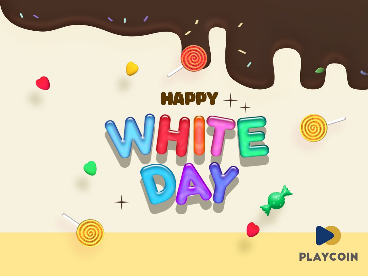 🍬Happy White Day! #PlayCoin #PLY #화이트데이 #happywhiteday