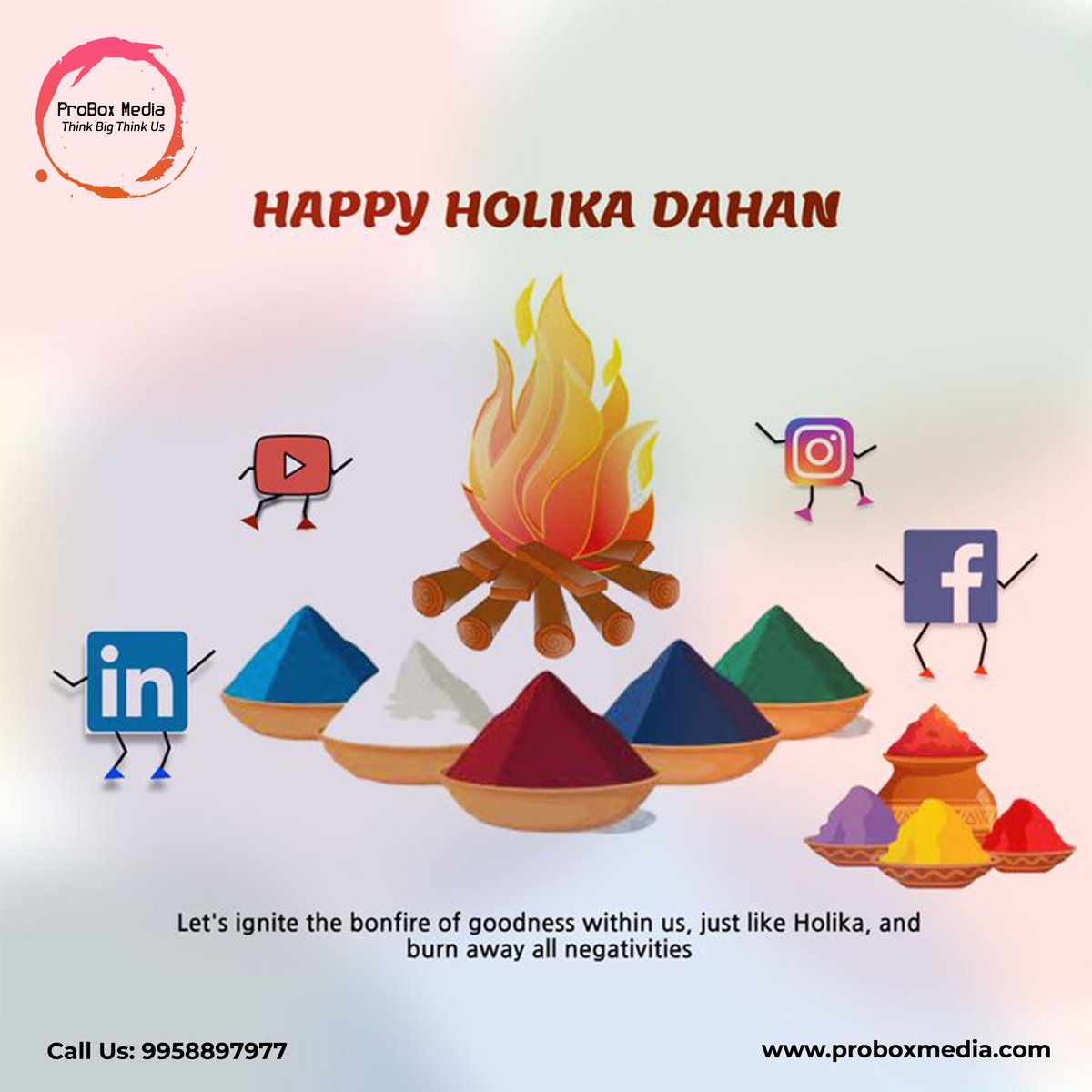 Probox_media's tweet image. 🔥 ProBox Media Wishes You a Joyous Holika Dahan! 
.
.
🔥 Burn away negativity &amp;amp; embrace success! 🚀 Boost your brand with expert digital marketing, SEO &amp;amp; lead generation. 
.
.
📞 9958897977 🌐 proboxmedia.com 
#HolikaDahan #ProBoxMedia #GrowYourBusiness