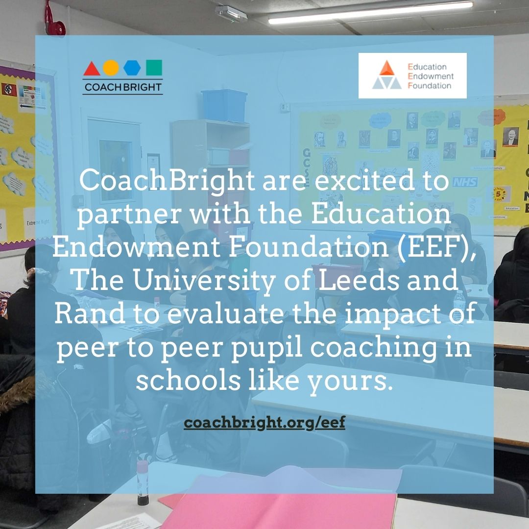 🏫 Attention, all secondary schools! 🏫
🌟Join our peer coaching trial today! Improve maths attainment, self-efficacy, and school attendance for Year 7 and Year 10 pupils. 
🌟 Be part of this exciting journey —sign up for our webinar! 👉 bit.ly/eefwebinarsign…