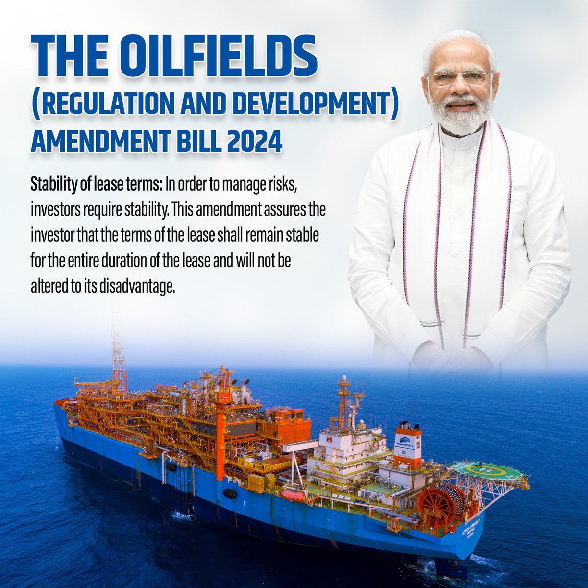 Investor trust protected! Existing contracts remain valid, ensuring stability while introducing reforms that drive future investments in India’s energy sector. #OilfieldsBill2024