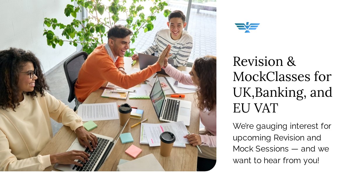 🚨 Interested in Revision &amp; Mock for UK, Banking &amp; EU VAT? We’ll proceed if 4+ students are interested!

✅ Focused prep
✅ Expert tips

💡 Join the list: us5.list-manage.com/survey?u=eca32…

#ADIT #TaxTraining #MojiTax