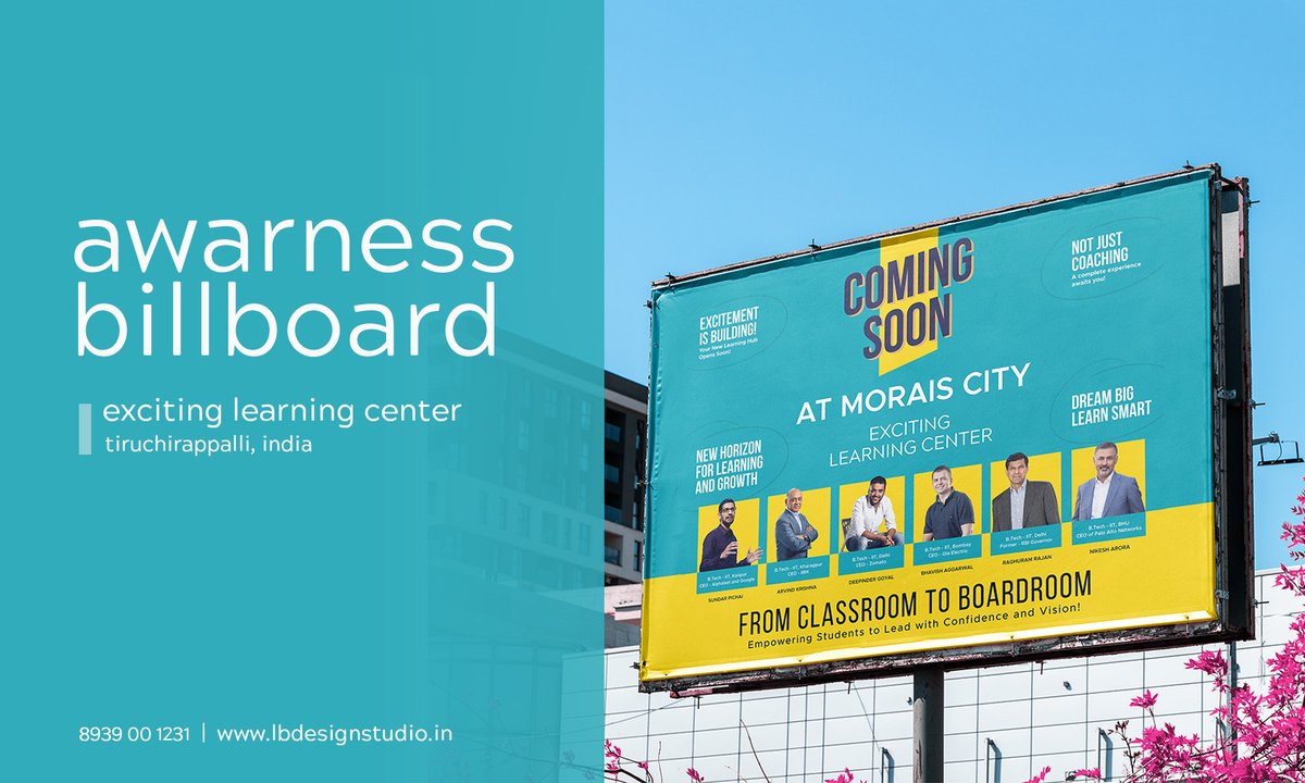 lbdesignstudio7's tweet image. Branding Billboard Desing for Education, Morais City, Trichy  #graphicdesign #brochuredesign #printdesign #logodesign

lbdesignstudio.in for more works