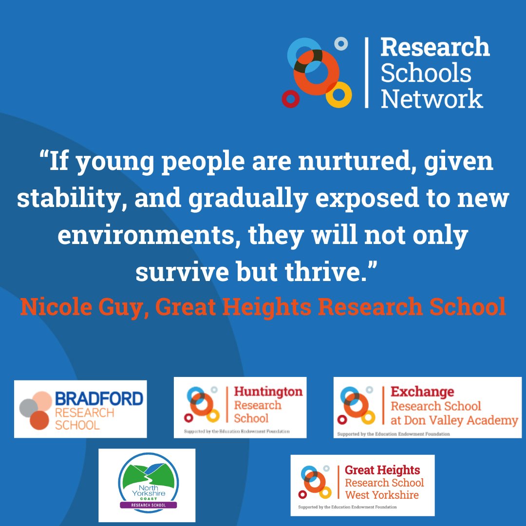 Delighted to share our blog for the Yorkshire &amp; Humber 'Tackling Transitions' series from our medical needs alternative provision <a href="/GHAT_Provision/">Great Heights Partner Provision</a> <a href="/GreatHeightsMAT/">Great Heights Academy Trust</a> 

researchschool.org.uk/greatheights/n…