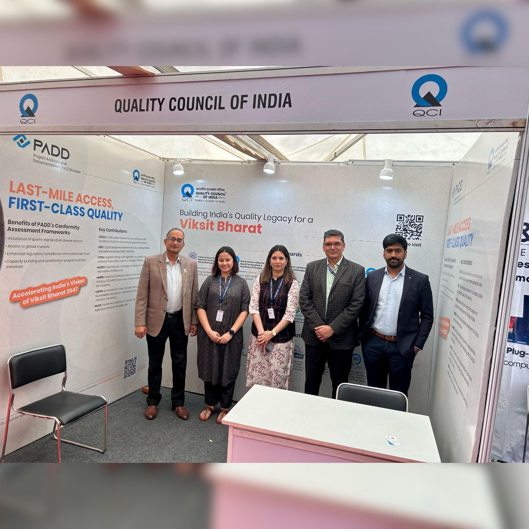 QualityCouncil's tweet photo. Dr. A. Raj, CEO, NBQP, and Dr. Manish Pande, Director & Head of PADD, QCI, addressed the QCI-powered session during Bharat Drone Manthan 2.0, organized by PHDCCI on March 11-12, 2025, at PHD House, New Delhi.  

Dr. A. Raj emphasized the importance of safety, linking drone regulations to real-life safety measures while introducing key QCI initiatives like Gunvatta Manthan and Yatra.  

Dr. Manish Pande inaugurated the event and delivered the welcome address on "Viksit Bharat in Drone Innovation: UAS Certification to Drive Compliance," highlighting the role of certification in ensuring quality and safety.  

QCI also set up a dedicated stall showcasing its Boards, Divisions and schemes. Recognizing its contributions, PHDCCI felicitated QCI for being a valued partner in advancing innovation and strengthening India’s quality ecosystem.
.
.
.

@jaxayshah | @ct_kannan | @phdchamber | @NBQP_QCI | @PADD_QCI | Dr Aishwarya Raj | @Monks_MP