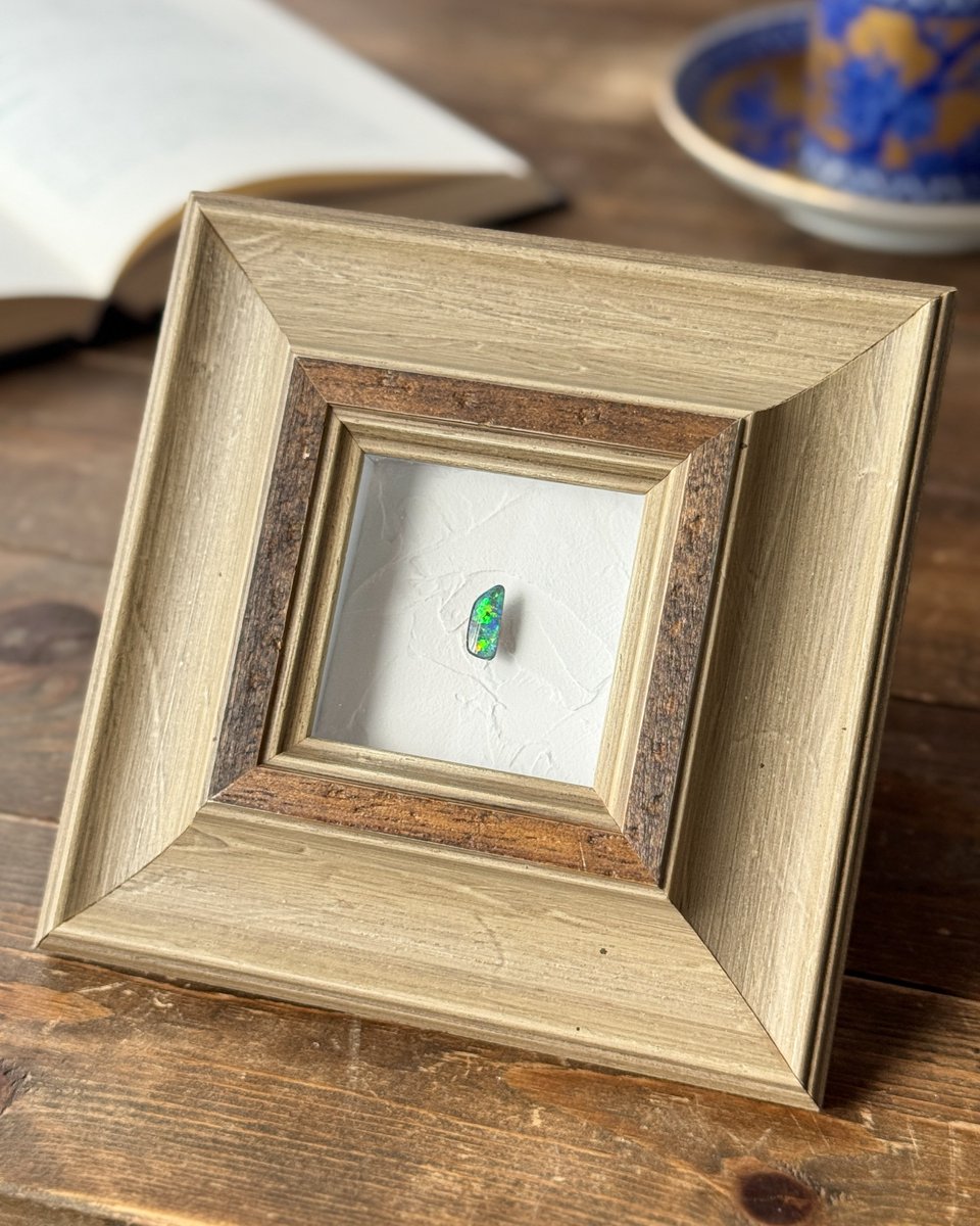 satotradingco's tweet image. 額装したオパールも最高です😁

#boulderopal #ボルダーオパール