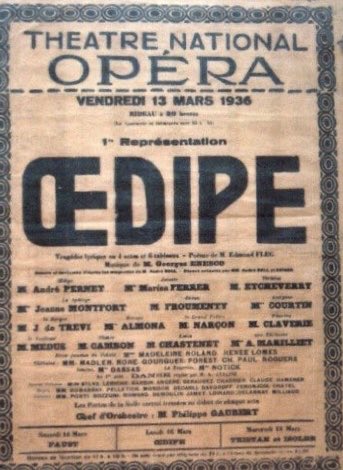 Opera with Opera News (@operamagazine) on Twitter photo A red-letter day in 20th-century operatic history: Enescu’s Oedipe was premiered in Paris <a href="/operadeparis/">Opéra de Paris</a> #OTD in 1936. A red-letter day in 20th-century operatic history: Enescu’s Oedipe was premiered in Paris <a href="/operadeparis/">Opéra de Paris</a> #OTD in 1936.