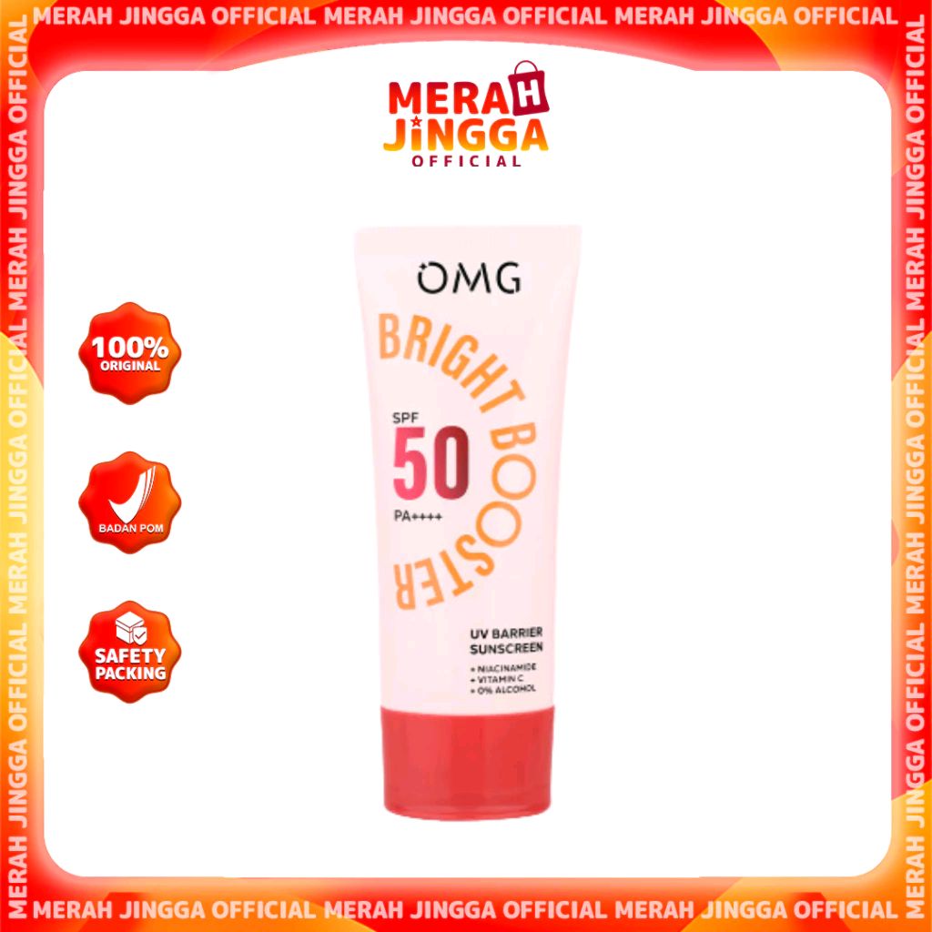 Cek OMG Oh My Glow Bright Booster UV Barrier Sunscreen SPF 50 PA++++ | Merah Jingga Official dengan harga Rp25.000. Dapatkan di Shopee sekarang! s.shopee.co.id/1LRbYNFVP5?sha…