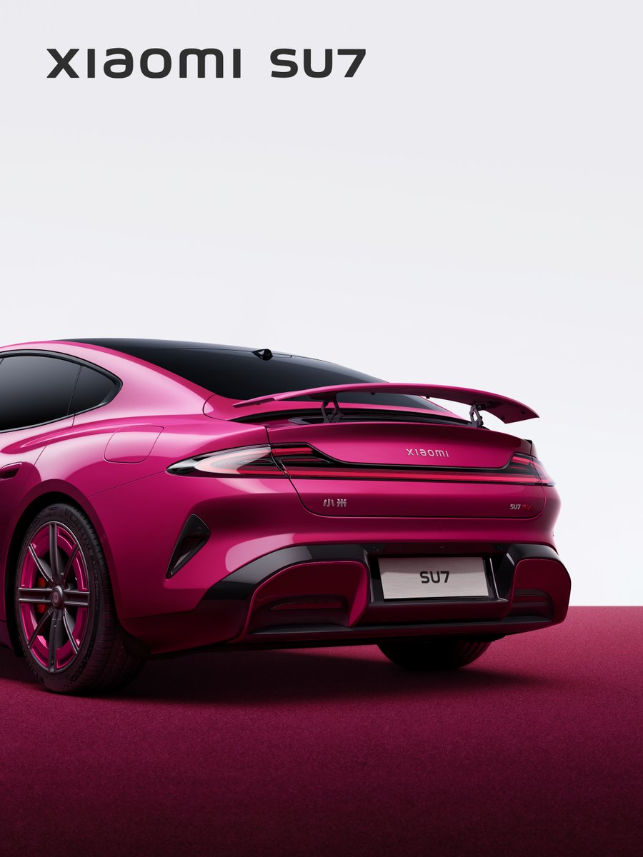 Xiaomi SU7 in our exclusive 15th anniversary color. Follow for launch details.