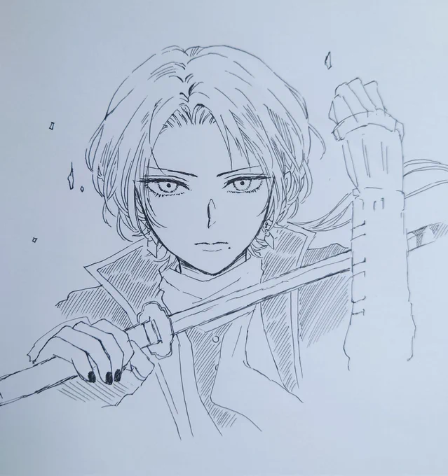 オープニングのこの、ここが
好きでぇ…っていう

下描きなしなので多少のゆがみは大目に見ていただいて 