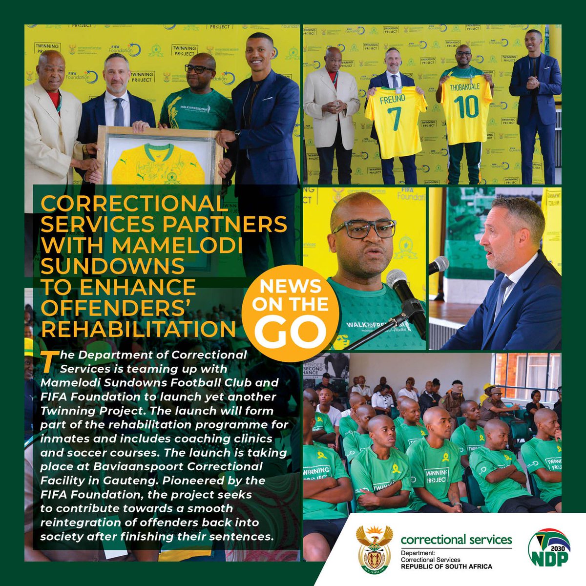 DCS_ZA's tweet photo. #rehabilitationmatters #DCS_ZA #mamelodisundowns #Fifafoundation https://t.co/Va5AZOkWjl
