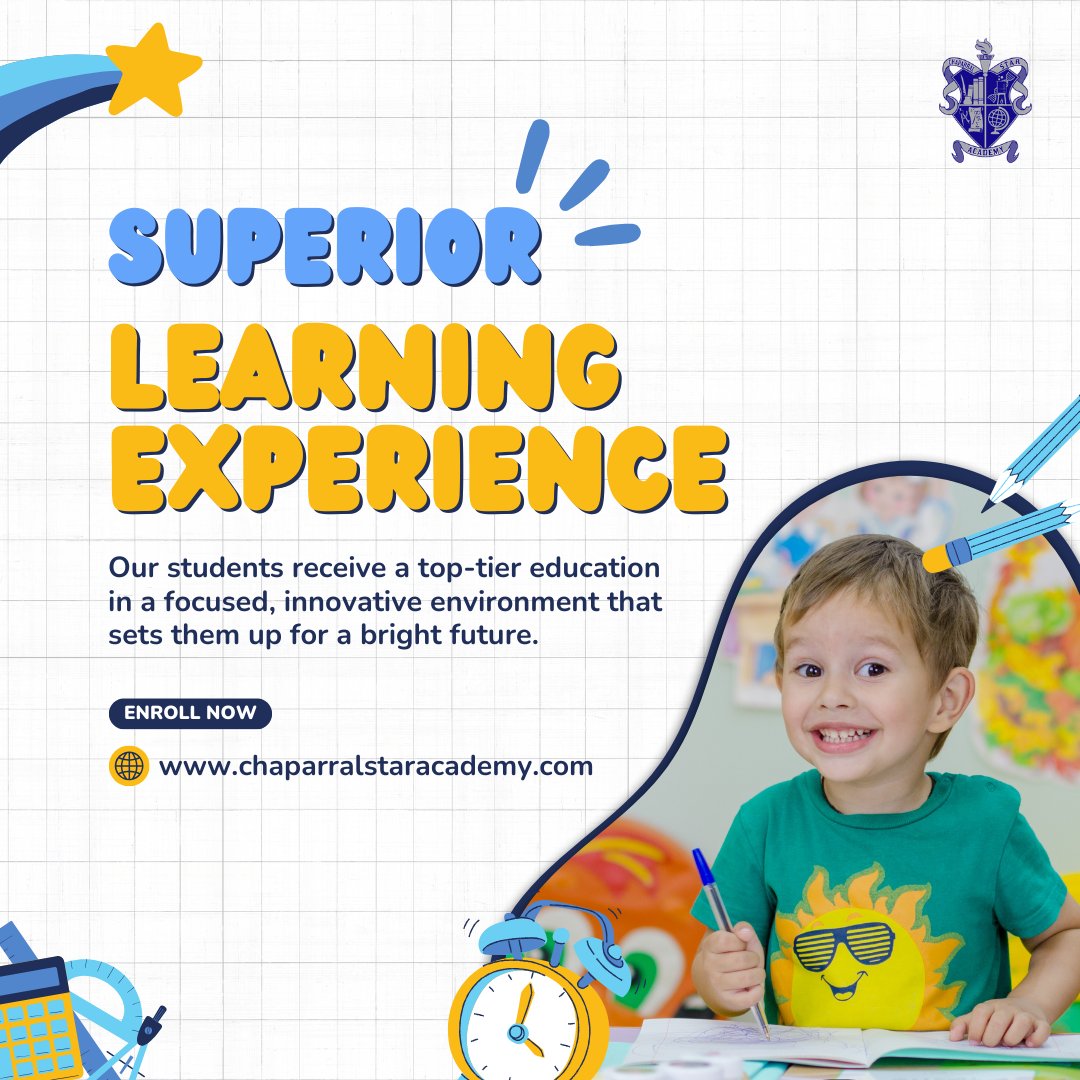 Excellence in Education – A Superior Learning Experience

Chaparral Star Academy is committed to academic excellence with a curriculum designed for student success.

🔗 Learn more at chaparralstaracademy.com.