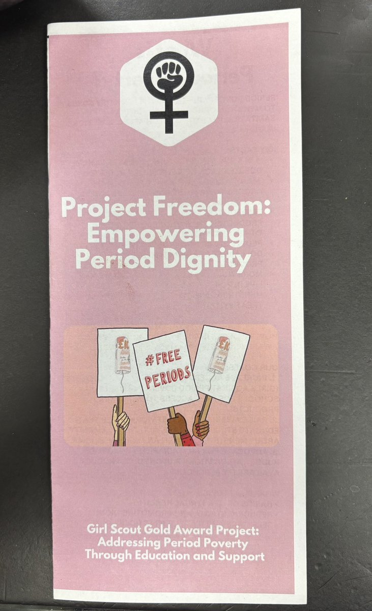 Thank you Amber J., Girl Scout of Troop #1458, for blessing <a href="/WestoverHS/">Westoverhigh</a> students with hygiene products from Project Freedom, Period Poverty Collection Drive! 💙 <a href="/DrVernonLowery/">DrVernonLowery</a> <a href="/kristle_rouse/">Kristle Rouse, M.Ed</a> <a href="/CumberlandCoSch/">Cumberland County Schools</a>