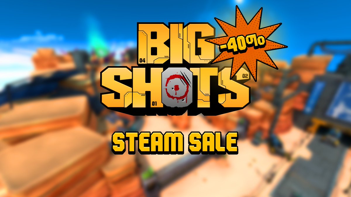 Attention Steam users, BIG SHOTS is on sale! 💥 Get 40% OFF!  The Supercharged Update brings intense VR gameplay and cool new features! Hurry, this deal won't last! Hop into your mech! 🤖🔥