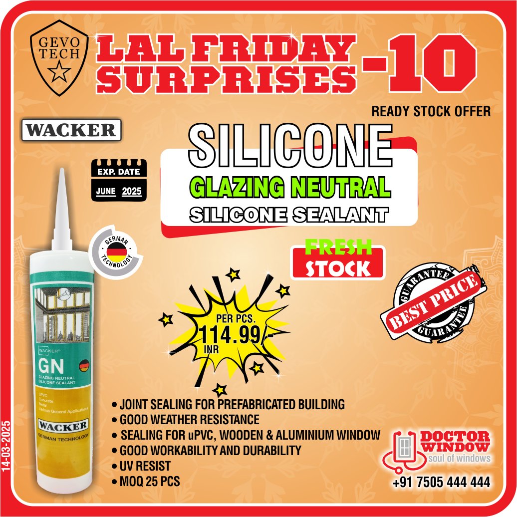 DOCTORWINDOW_IN's tweet image. GEVO TECH VENUS WINDOW ROLLER
GEVO TECH STEP DRILL BITS DIA 8.5mm x 12mm
GEVO TECH TWISTER HIGH SECURITY CYLINDER 
GEVO TECH WACKER SILICON GLAZING NEUTRAL SILICONE SEALANT

#windowroller #stepdrillbits #twister #silicone #doctorwindow #soulofwindow #door #hardware #window