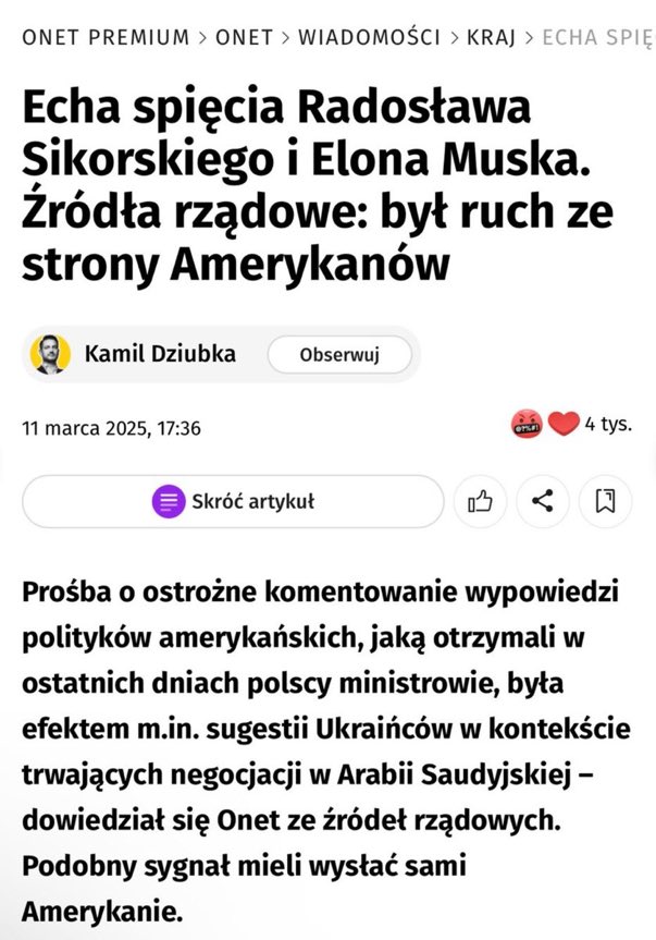 HubnerrMax's tweet image. Już nawet Ukraina nie wytrzymała antyamerykańskich komentarzy Sikorskiego na X i poprosiła USA o interwencję, bo uderzały w rozmowy UA-USA.

Do pionu Sikorskiego stawiał np. specjalny wysłannik Trumpa ws. Rosji i Ukrainy, generał Kellogg.

Antypolska patologia rządzi Polską.