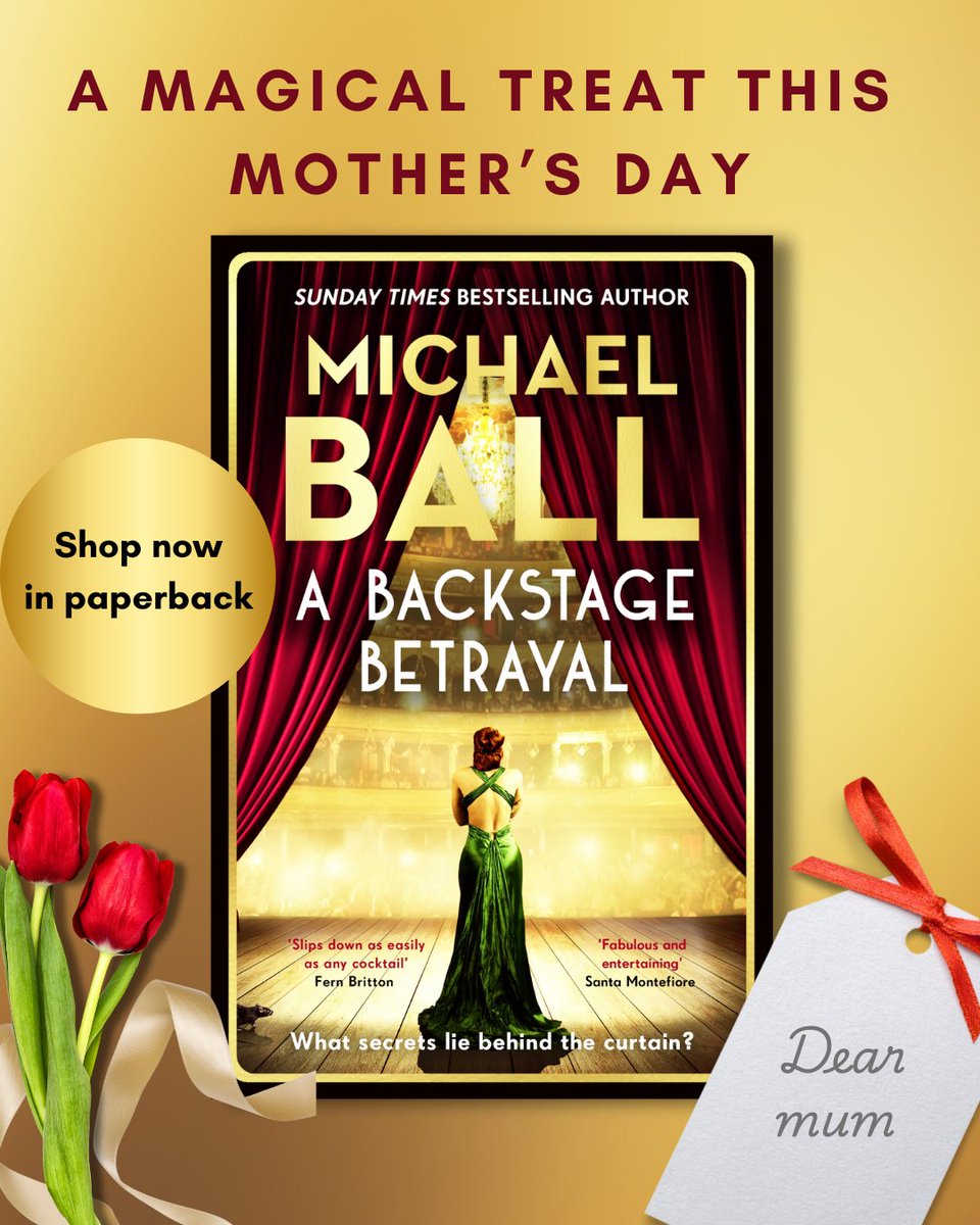mrmichaelball's tweet image. Thrilled to announce that ‘A Backstage Betrayal’ is now available in paperback! If you haven’t read it yet, now’s the perfect time to get stuck into the drama and secrets behind the curtain. And just in time for Mother’s Day too! Hope you enjoy. geni.us/ABackstageBetr… Mx