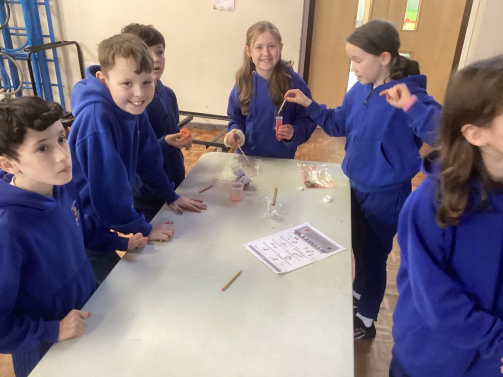 As part of science week, year 5 have been extracting DNA from strawberries 🧑‍🔬👩‍🔬🧪