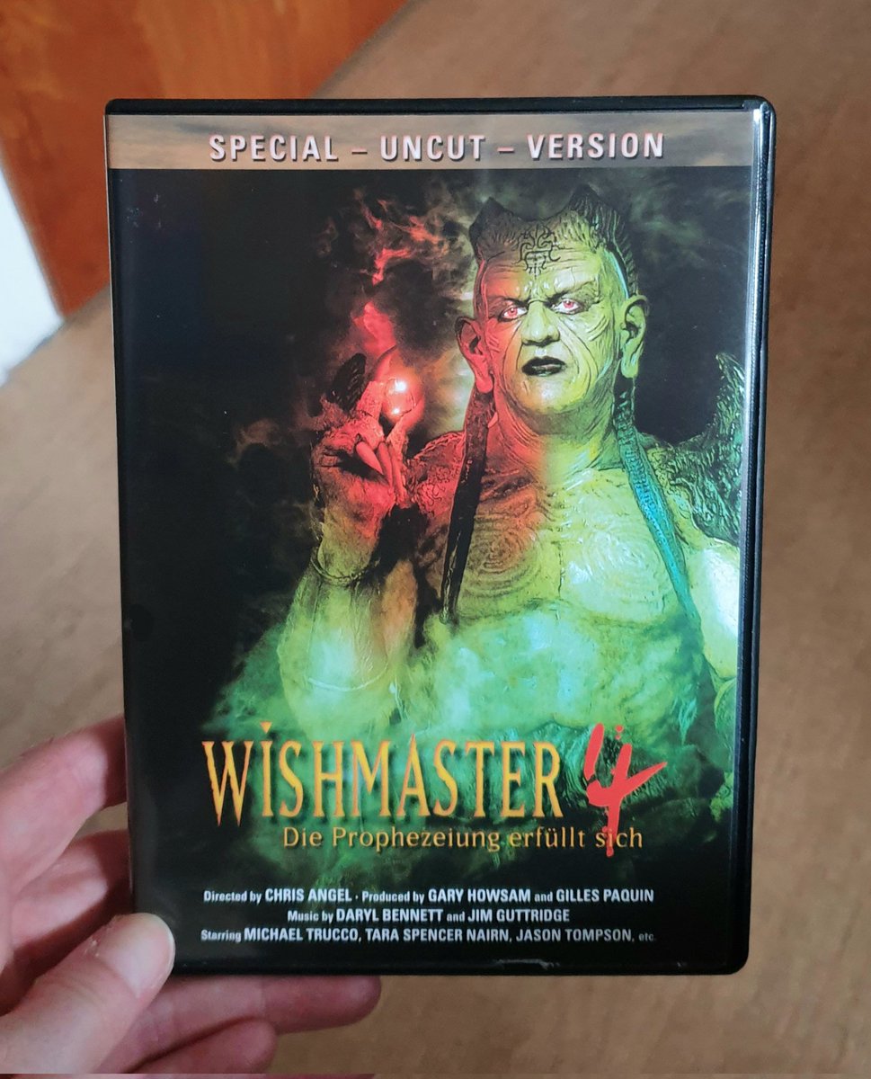 TanjaStrutzl's tweet image. #Wishmaster 1 - 4 is a fantastic #horror movie series. 🧞‍♂️🩸👍