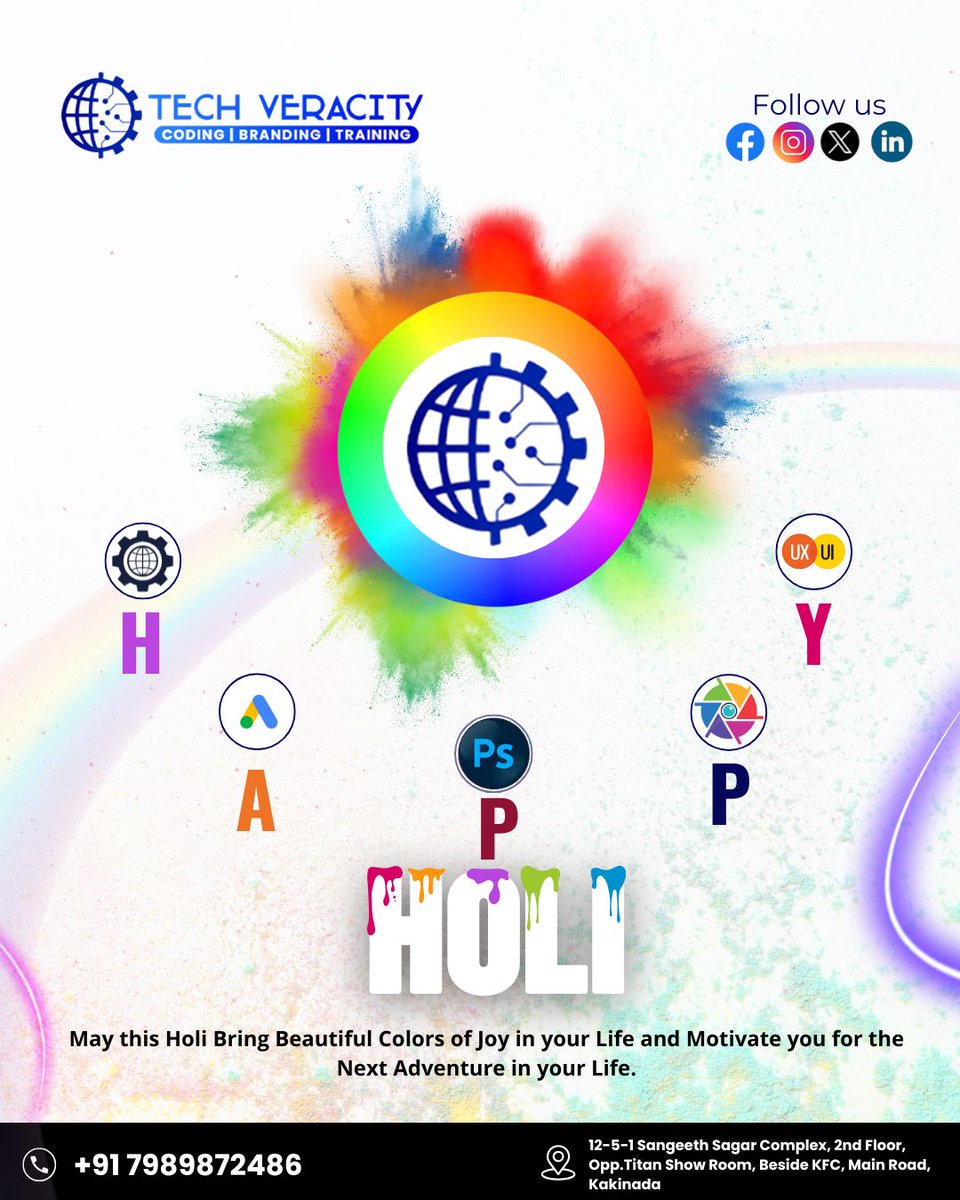 tech_veracity's tweet image. Let’s celebrate innovation, creativity, and togetherness as we color the world with bright ideas and festive spirit! 🎊💖
.
🔗 Register Now: techveracity.com
📞 Contact Us: +91 7989872486
.
#HappyHoli #TechVeracity #FestivalOfColors #InnovationMeetsCelebration #HoliHai