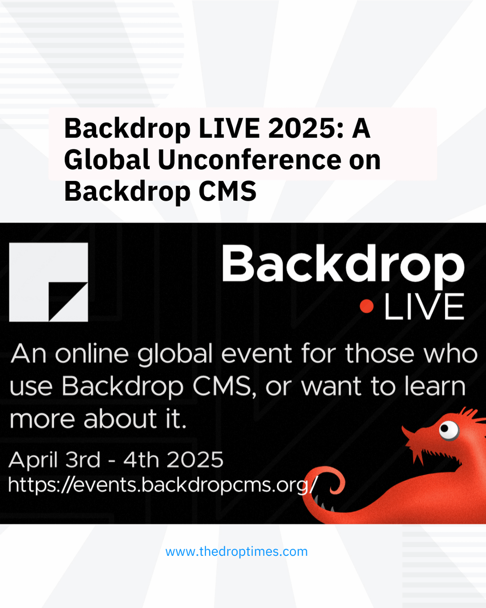Zyxware Technologies (@zyxware) on Twitter photo ๐ Backdrop LIVE 2025 is happening on April 3-4! This global unconference offers interactive discussions on <a href="/BackdropCMS/">Backdrop CMS</a> from beginner tips to advanced dev insights. Open to all, with flexible sessions across time zones. ๐ bit.ly/422vGeg #BackdropCMS #OpenSource ๐ Backdrop LIVE 2025 is happening on April 3-4! This global unconference offers interactive discussions on <a href="/BackdropCMS/">Backdrop CMS</a> from beginner tips to advanced dev insights. Open to all, with flexible sessions across time zones. ๐ bit.ly/422vGeg #BackdropCMS #OpenSource