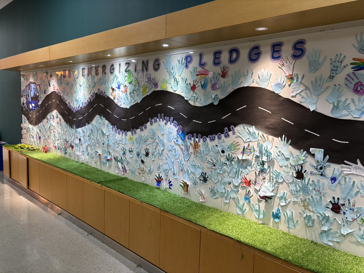 On our Dragon Energy Bus, there is no bullying allowed! 🚎 Elementary students (EY to Grade 5) posted their energizing pledges aligned to the focus around Anti-Bullying!  Student Council announcements, student-led class lessons &amp; dress up days are some of this week’s highlights!