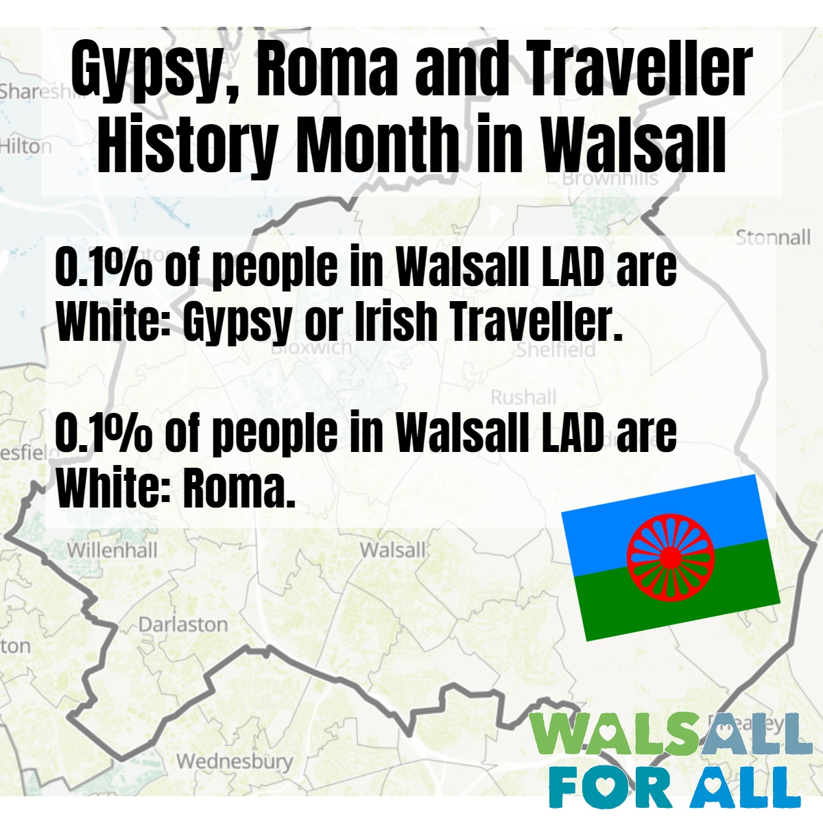walsallforall's tweet image. Exploring Walsall’s community via the #Census to celebrate #InternationalRomaniDay #WalsallForAll