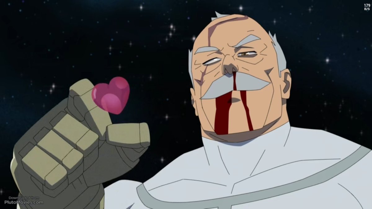 IAmAnosike's tweet image. Conquest turning his blood into a heart shaped emoji and blowing it at Mark??? CRAZY.😄

#InvinciblevsConquest #invincibleseason3