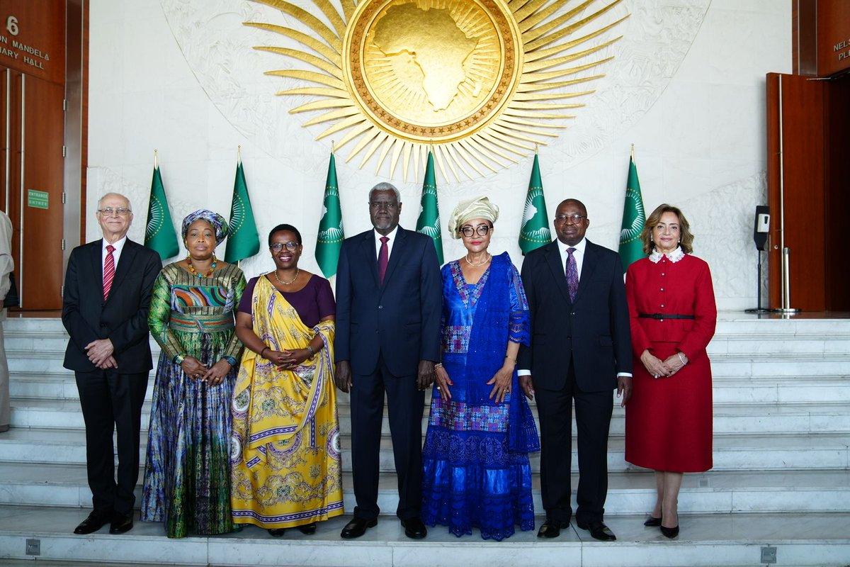 An honour to formally hand over to my Brother, H.E. Mahmoud Ali Youssouf and new Chairpersom of the Commission during a ceremony graced by Angolan  President H.E President João Lourenço &amp; Chair of the Union and H.E President Taye Atske Selassie of Ethiopia. It was a privelige to