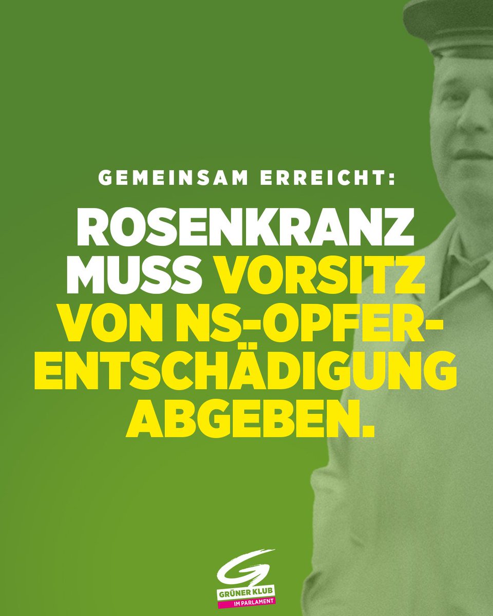 Ein Erfolg für Gerechtigkeit! 📢
Dank unserer Gesetzesinitiative ist es heute gelungen, eine Einigung zu erzielen: Walter Rosenkranz bleibt nicht Vorsitzender des Nationalfonds für NS-Opfer. #NieWieder #NieWiederIstJetzt 1/2