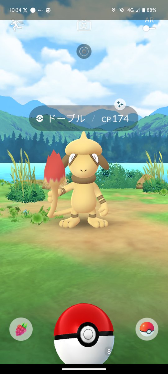 この前のGOTourは色違いポケさんに会えませんでしたが…今日は念願の色違いドーブルに会えましたよーヽ(=´▽`=)ﾉ✨️