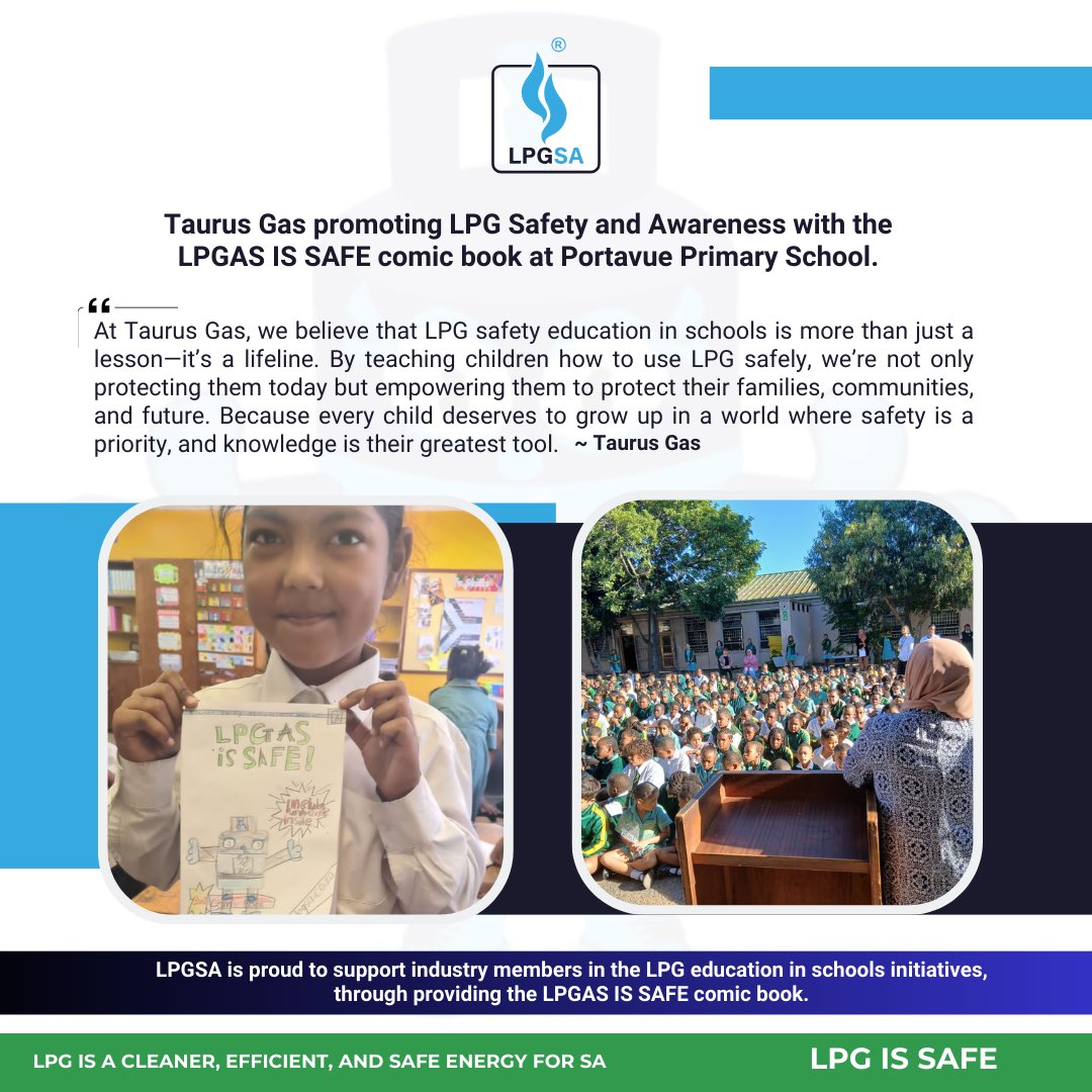 LPGASA's tweet image. LPG members are taking LPG safety education to schools and educating the next generation! 🚌💡 During their school runs, our members are handing out the LPGSA Comic Book, teaching kids about safety, sustainability, and the importance of clean energy. 🌍✨