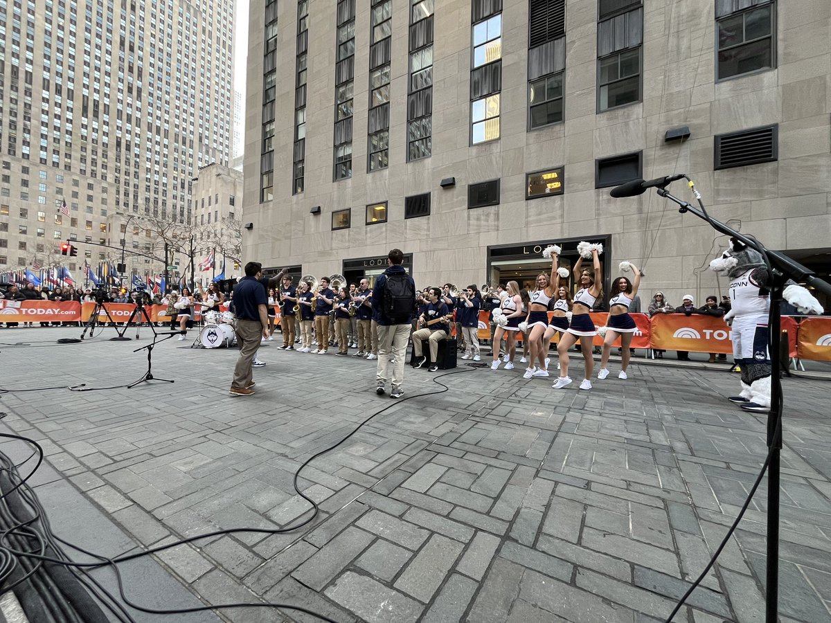 .<a href="/UConnHuskies/">UConn Huskies</a> Band and Spirit programs are ready to be featured on the <a href="/TODAYshow/">TODAY</a> this morning!