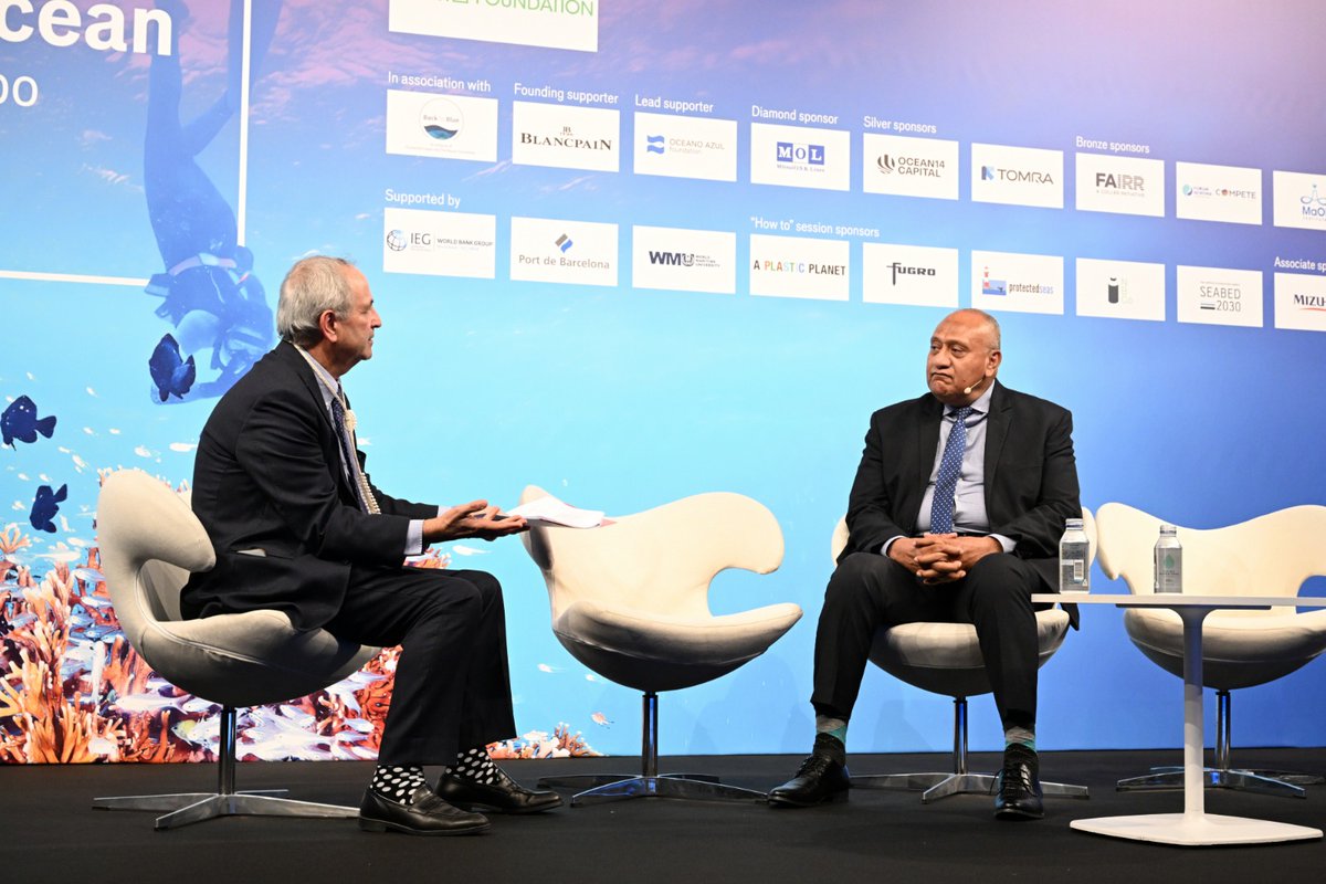 During his keynote interview at World #OceanSummit, Filimon Manoni, Pacific Ocean Commissioner discussed how Small island developing states (SIDS) are at the forefront of climate change and play an important role in shaping global ocean policies. econimpact.co/worldoceansumm…