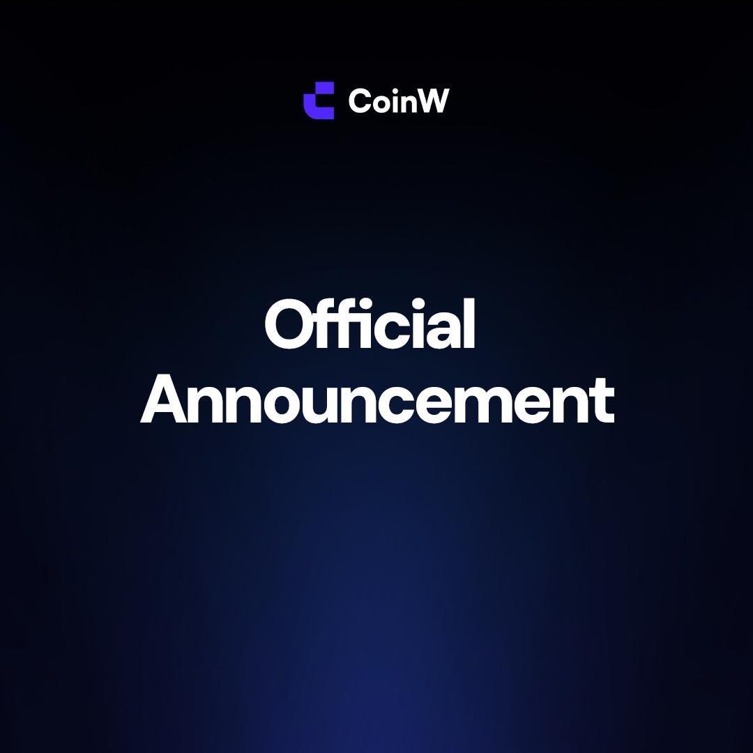 Official Statement 
 
At CoinW, we are committed to maintaining transparency and trust with our users and the public.

We operate in accordance with the legal frameworks applicable to our business activities. CoinW does not currently hold a license issued by the Monetary