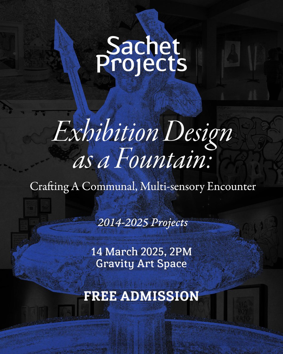 sachetprojects's tweet image. See you tomorrow at Gravity Art Space :)