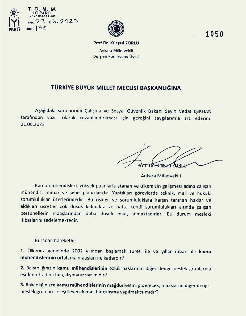 Sayın Ak Parti Genel Başkan Yrd. Vekilim <a href="/zorlu77/">Prof.Dr.Kürşad ZORLU</a> ;
Fotoda gördüğünüz kanun teklifini muhalefet partisindeki iken verdiniz. Şu anda iktidar partisindesiniz

<a href="/kaMUhendisleri/">Kamu Mühendisleri Platformu</a> olarak #MühendislikMeslekKanunu desteğiniz bekliyoruz.