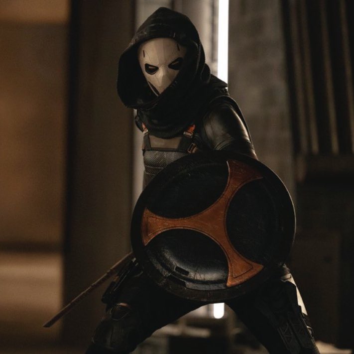 DiscussingFilm's tweet photo. New look at Taskmaster in ‘THUNDERBOLTS*’

(Source: https://t.co/RT7lTWaj6S) https://t.co/bOMVDaBMTn