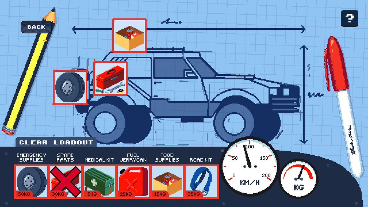 What are you packing for the road? 🏎️

Wishlist Desert Race Adventures on Steam: store.steampowered.com/app/496170/Des…

#screenshotsaturday #indiegame #gamedev