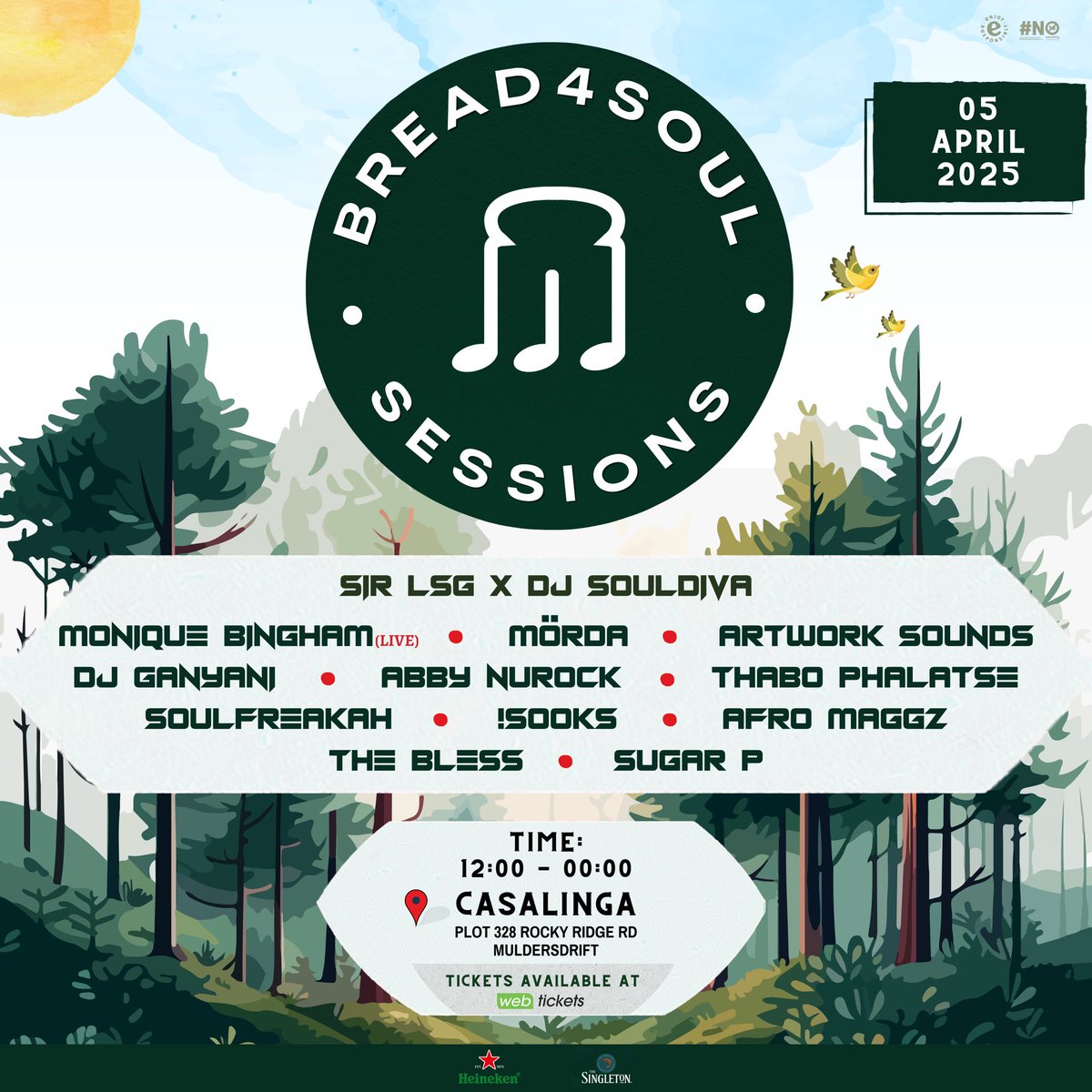 Jozi, it’s been too long fam. Can you already hear the music??? Really looking forward to making beautiful memories with BreadWinners at the next B4S show, alongside another stellar lineup 💫

#BreadSoul