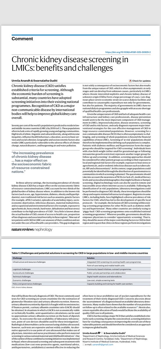 Swarnalatha Guditi (@swarnalathagud2) on Twitter photo “Thrilled to see our article on “CKD screening in LMICs” published in the Nature reviews Nephrology WKD issue! A big thanks to Dr. Urmila & WIN for her invaluable guidance. <a href="/WomenNeph_india/">Women in Nephrology-India</a> <a href="/AnandhUrmila/">Urmila Anandh</a> <a href="/WIT_TTS/">Women in Transplantation</a> <a href="/womeninnephro/">Women In Nephrology</a> <a href="/krithicism/">Krithika Mohan</a> <a href="/drmanishasahay/">Dr Prof Manisha Sahay</a> <a href="/nephromythri/">Mythri Shankar 🇮🇳</a> <a href="/divyaa24/">Dr. Divya Bajpai 🇮🇳</a> “Thrilled to see our article on “CKD screening in LMICs” published in the Nature reviews Nephrology WKD issue! A big thanks to Dr. Urmila & WIN for her invaluable guidance. <a href="/WomenNeph_india/">Women in Nephrology-India</a> <a href="/AnandhUrmila/">Urmila Anandh</a> <a href="/WIT_TTS/">Women in Transplantation</a> <a href="/womeninnephro/">Women In Nephrology</a> <a href="/krithicism/">Krithika Mohan</a> <a href="/drmanishasahay/">Dr Prof Manisha Sahay</a> <a href="/nephromythri/">Mythri Shankar 🇮🇳</a> <a href="/divyaa24/">Dr. Divya Bajpai 🇮🇳</a>
