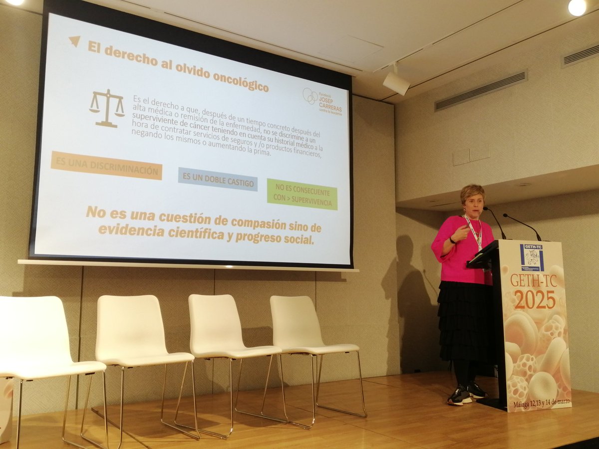 Empezamos #GETH25 en el programa de enfermería hablando de una cuestión tan importante como el derecho al olvido. "No es una cuestión de compasión sino de evidencia científica y progresión social" <a href="/cancerinfantil/">Federación Española de Familias de Cáncer Infantil</a> <a href="/GETH_info/">GETH</a> @GEPAC <a href="/TheEBMT_Nurses/">EBMT Nurses</a>